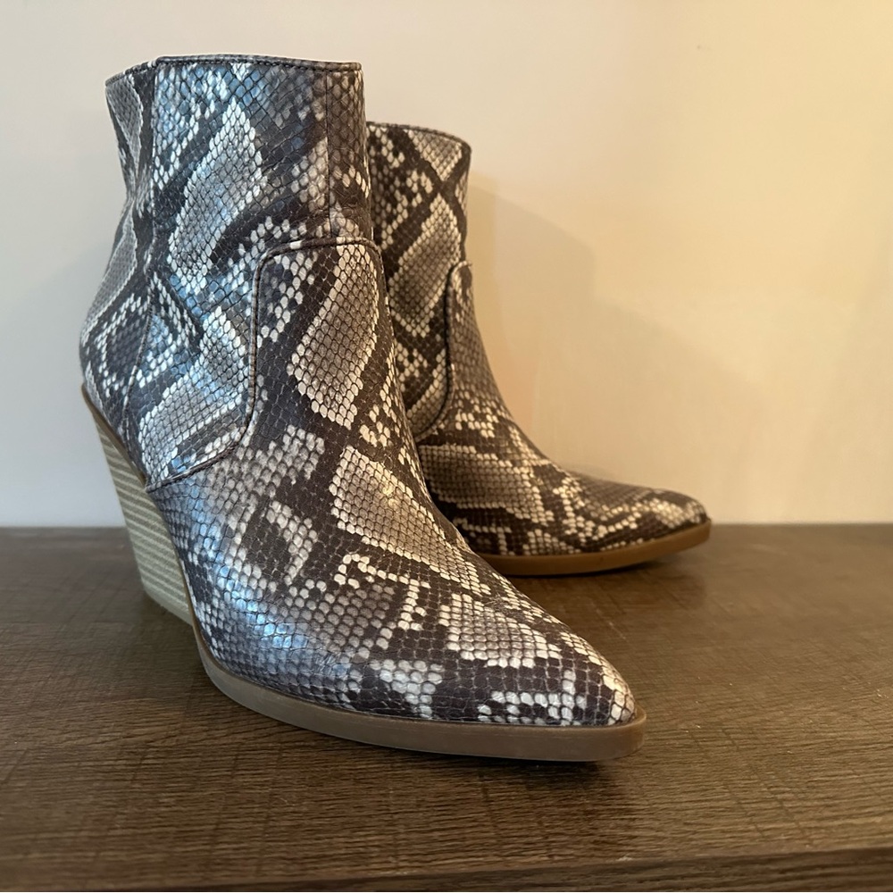 Express Snakeskin Ankle Boots